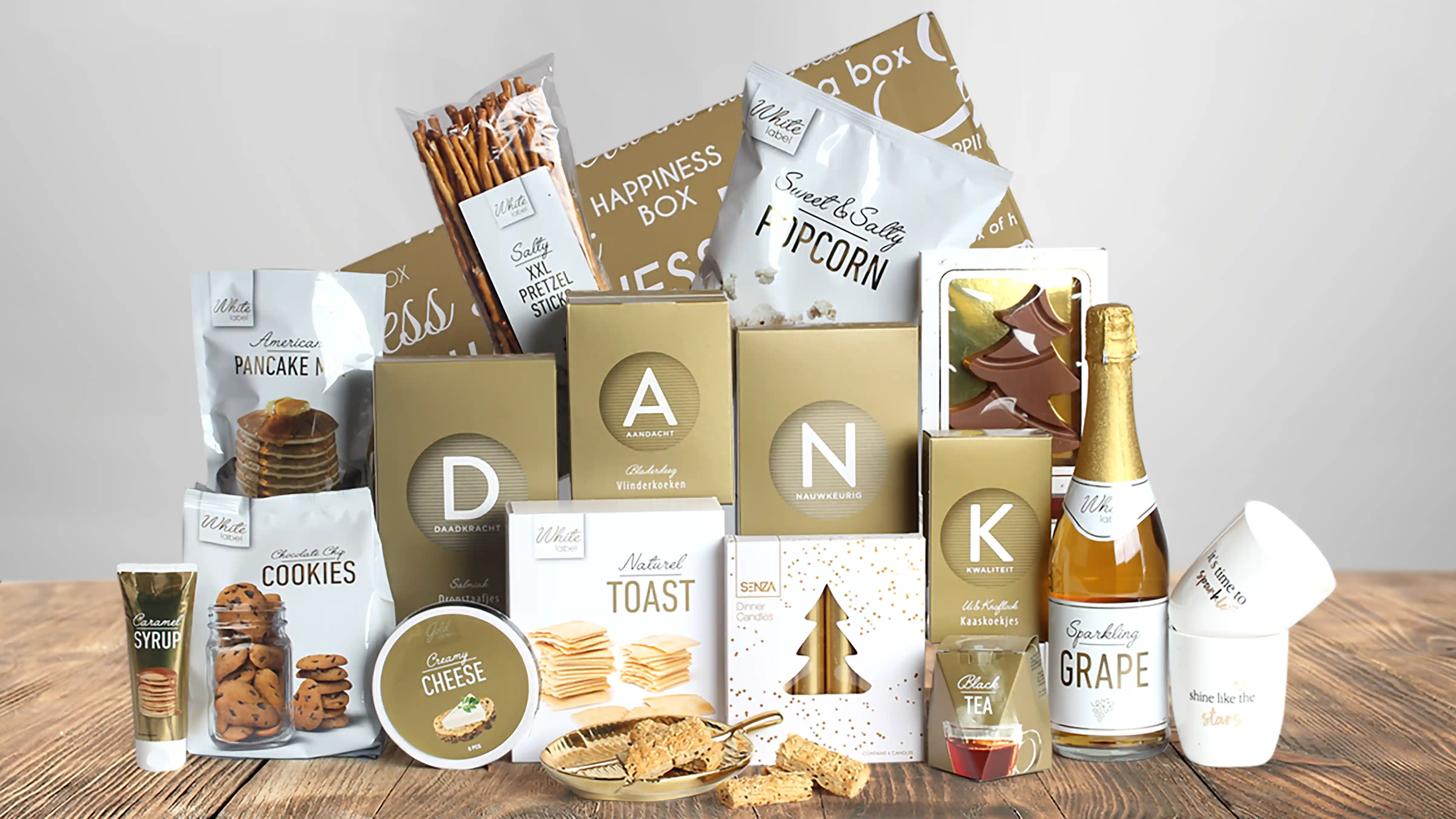 Traditioneel luxe kerstpakket Dank!