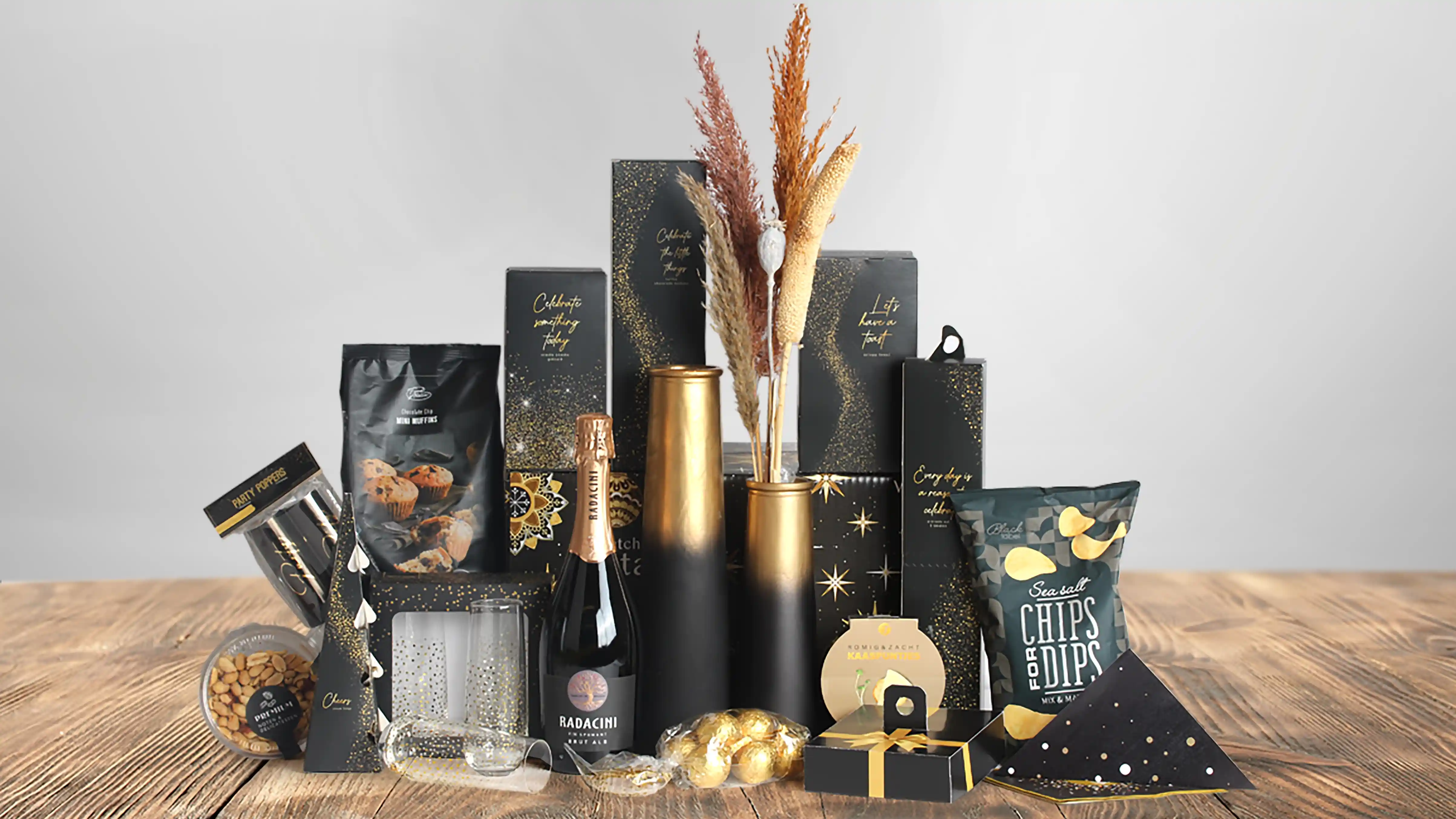 Feestelijk kerstpakket Gold Surprise